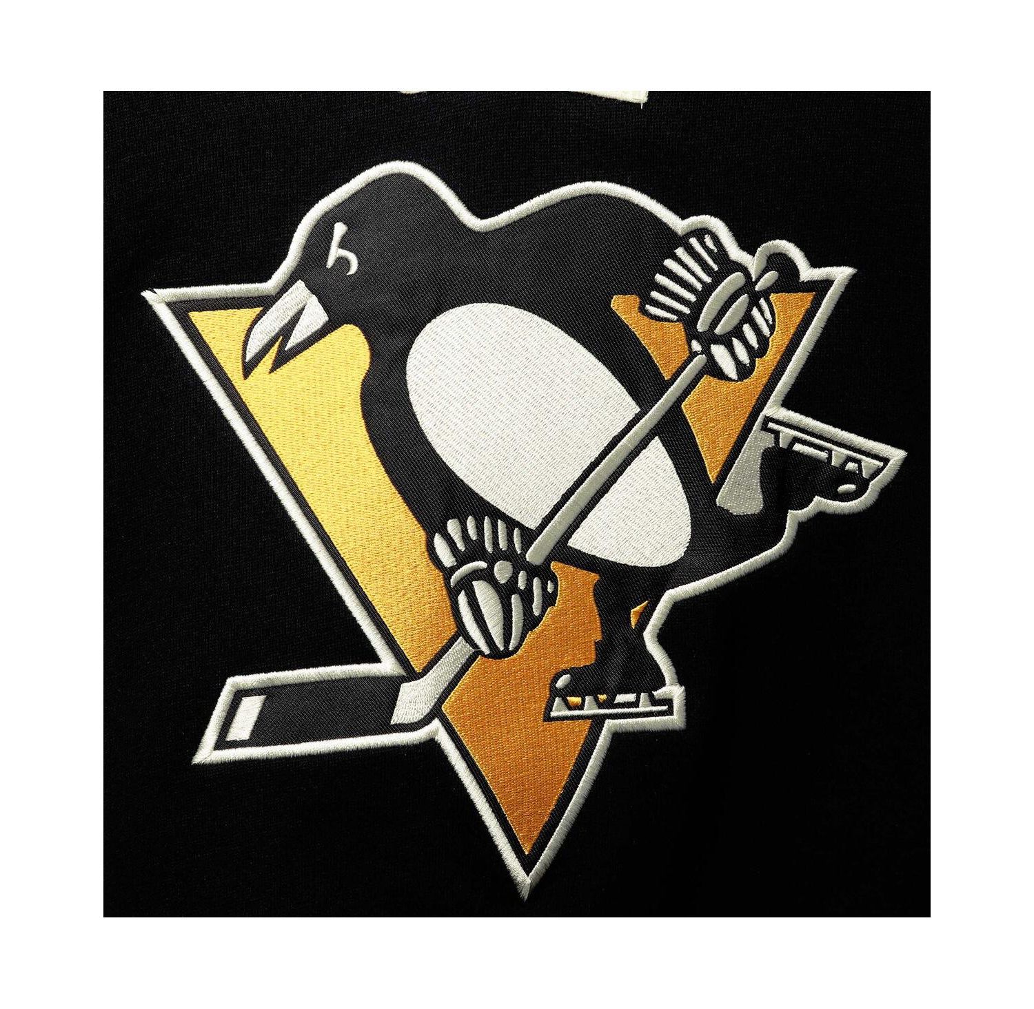 Men's Black Pittsburgh Penguins Superior Lacer Pullover Hoodie