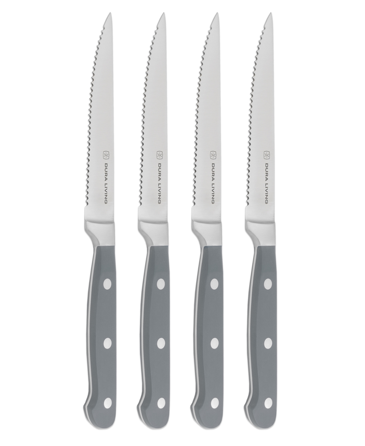 Duraliving 4-piece Steak Knife Set In Gray