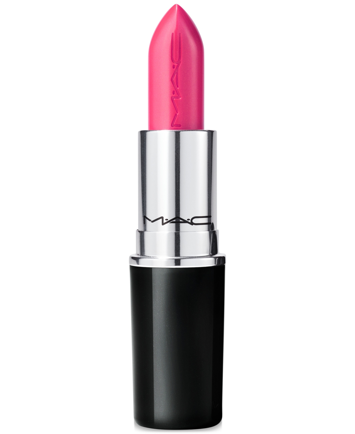 Mac Re-think Pink Lustreglass Lipstick In No Photos (bright Coral Pink)
