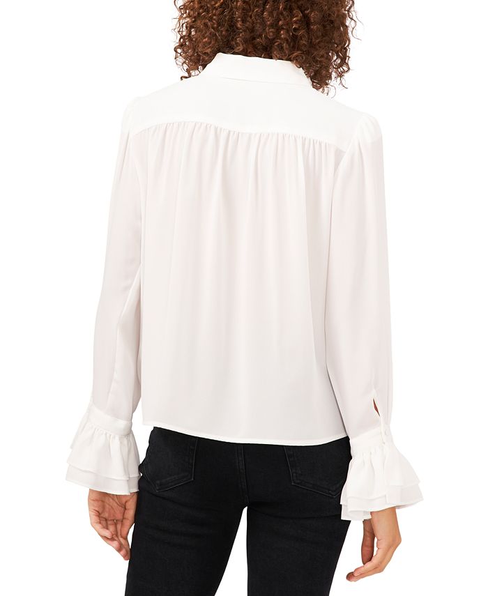 Riley & Rae Ruffled Blouse, Created for Macy's & Reviews - Tops - Women ...