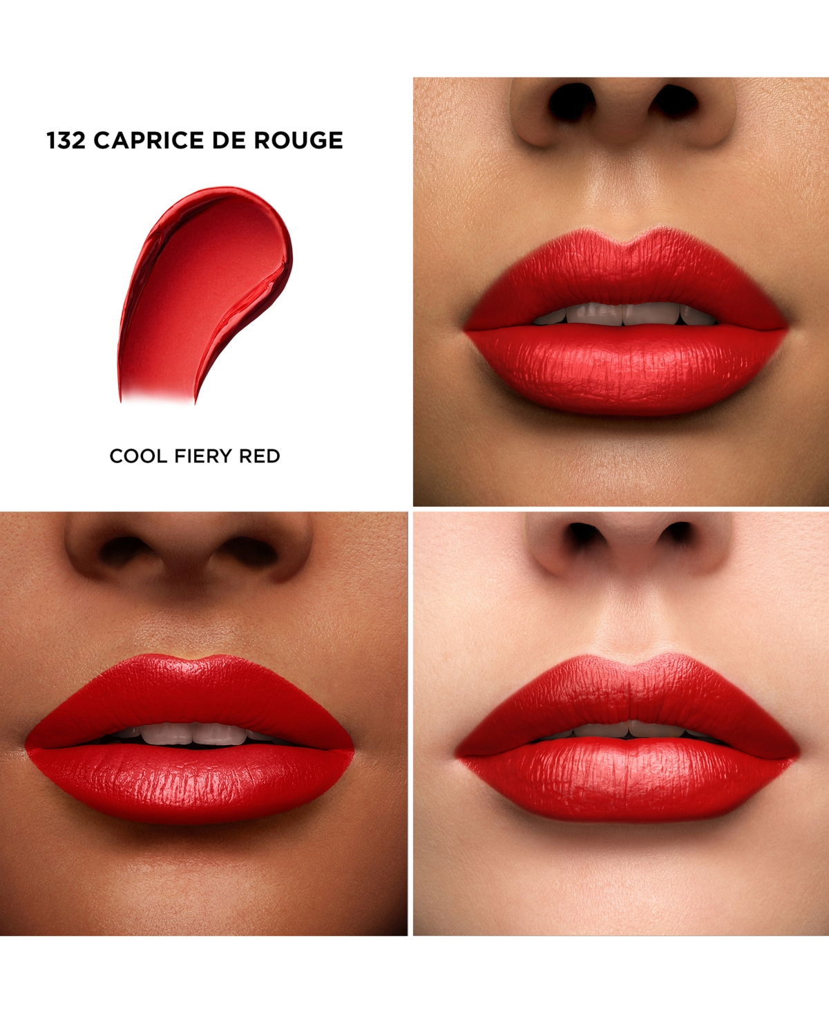 Lancôme L'absolu Rouge Cream Lipstick 132 Caprice De Rouge 0.12 oz/ 3.4 G In Red