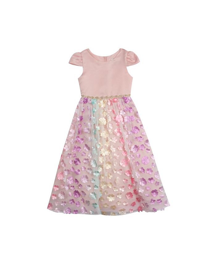 Rare Editions Toddler Girls Floral Mesh Skirt Dress Macy's