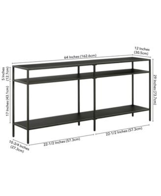Sivil 64" Console Table with Shelves