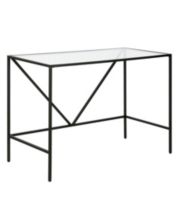 Hudson & Canal Martina Home Office Desk with X-shaped Support 