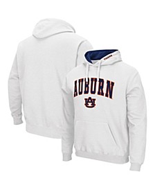 Men's White Auburn Tigers Arch Logo 3.0 Pullover Hoodie