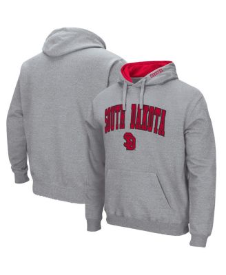 Men's South Dakota Coyotes Arch and Logo Pullover Hoodie