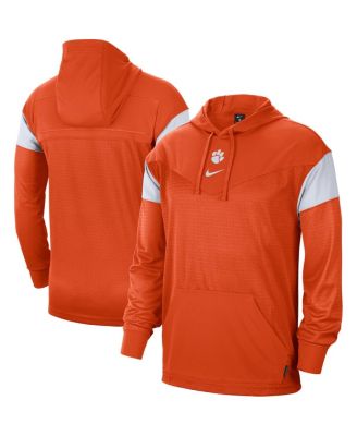 Men's Orange Clemson Tigers Sideline Jersey Pullover Hoodie