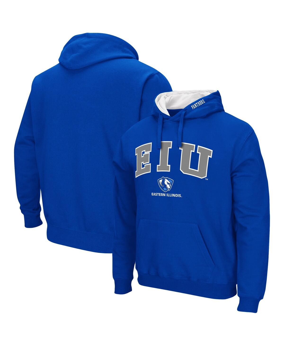 Colosseum Blue Eastern Illinois Panthers Arch And Logo Pullover Hoodie In Blue