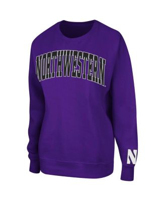 Women's Purple Northwestern Wildcats Campanile Pullover Sweatshirt