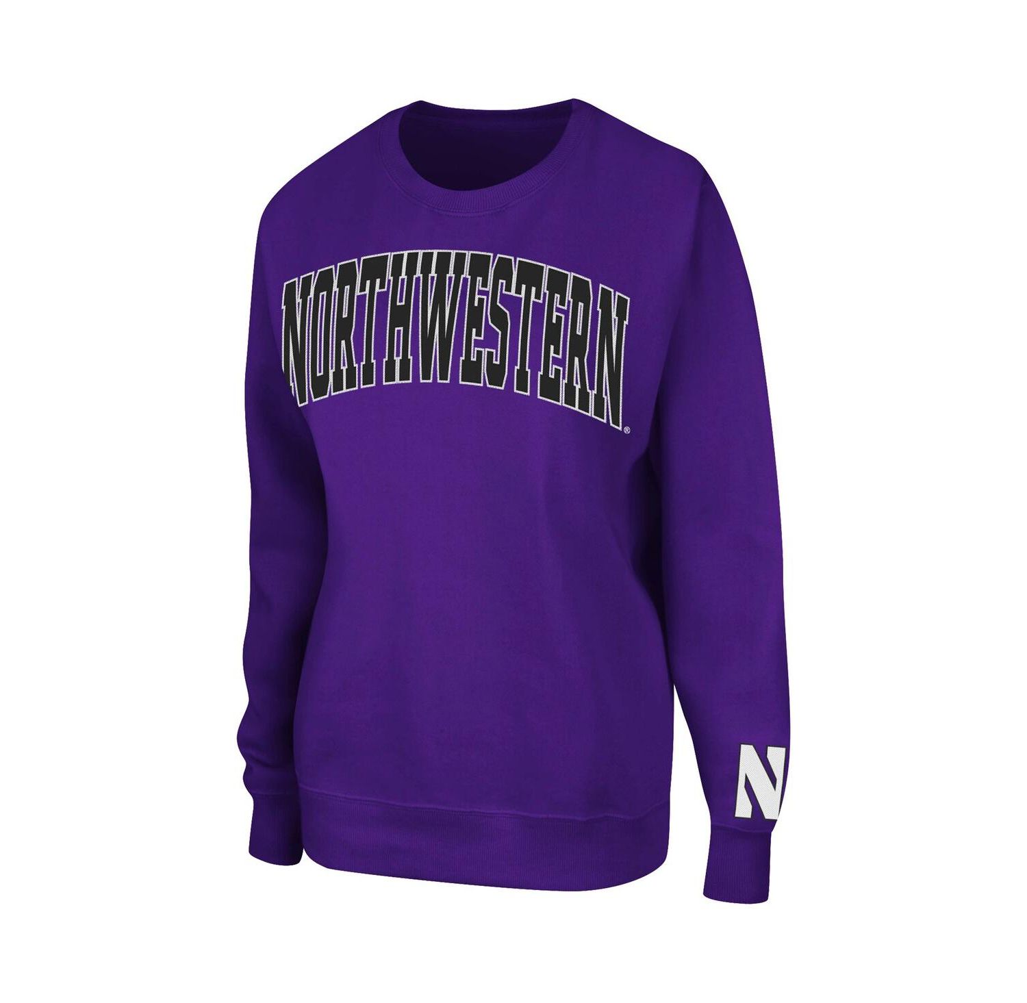 Women's Purple Northwestern Wildcats Campanile Pullover Sweatshirt