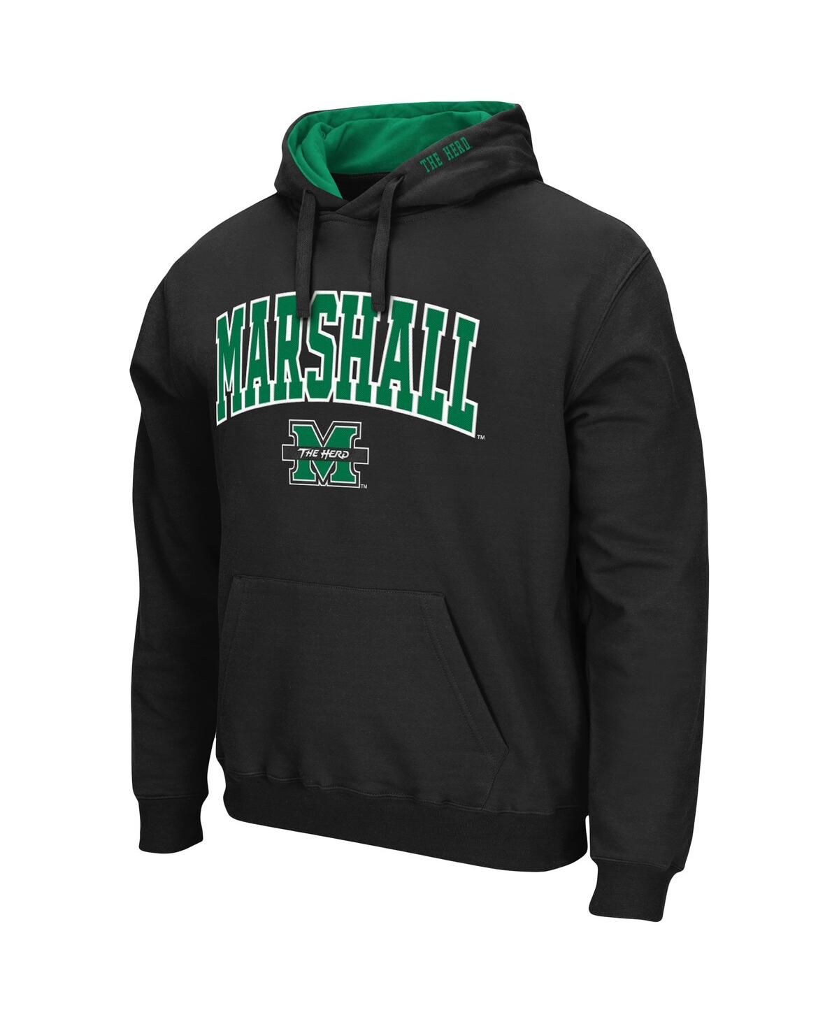 Colosseum Kelly Green Marshall Thundering Herd Arch And Logo Pullover Hoodie In Kelly Green