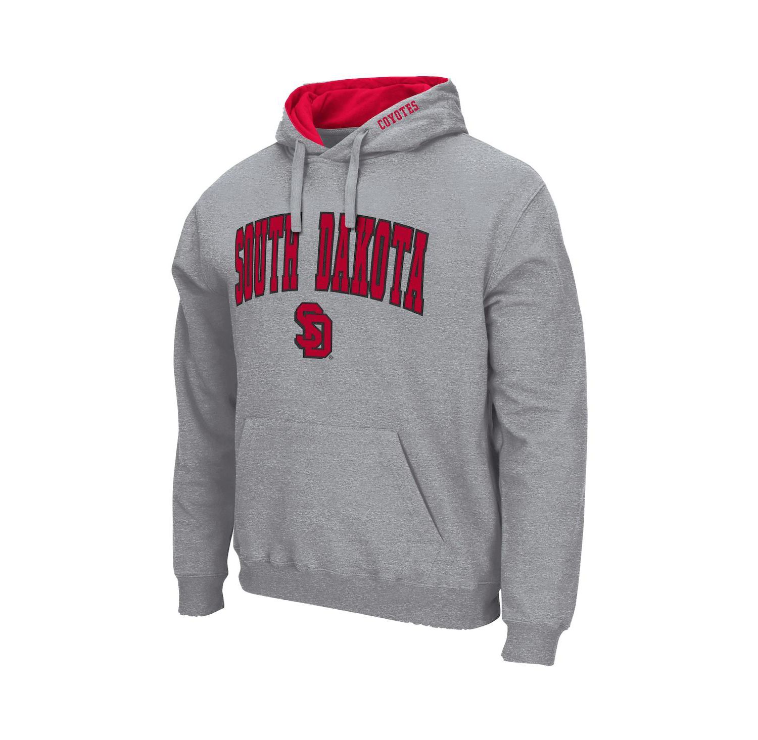 Men's South Dakota Coyotes Arch and Logo Pullover Hoodie