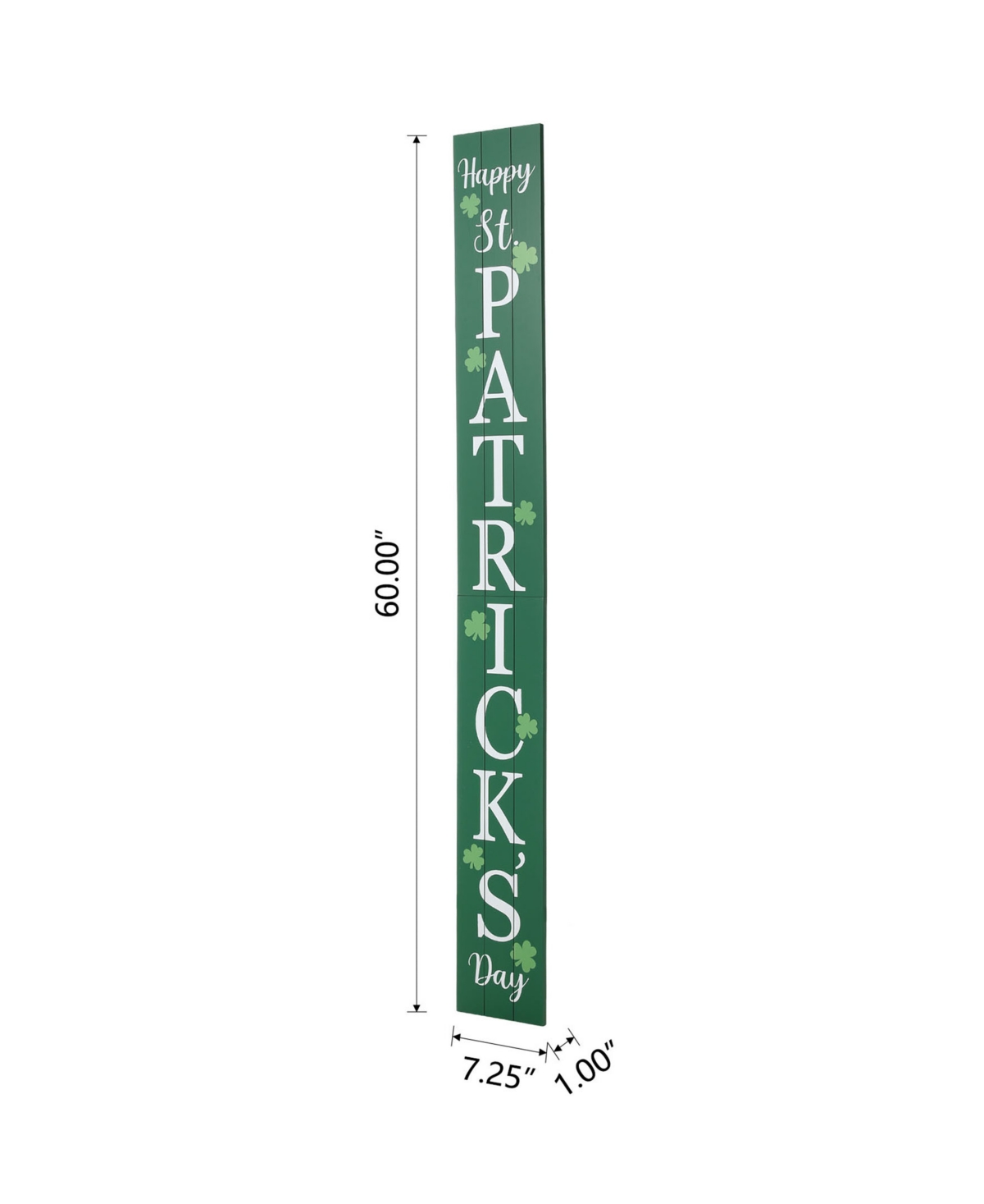 Glitzhome 60" Wooden St. Patrick's Porch Sign