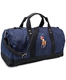 Polo by Ralph Lauren, Bags, Polo Ralph Lauren Big Pony Canvas Embroidered  Black School Sports Gym Bag Sack