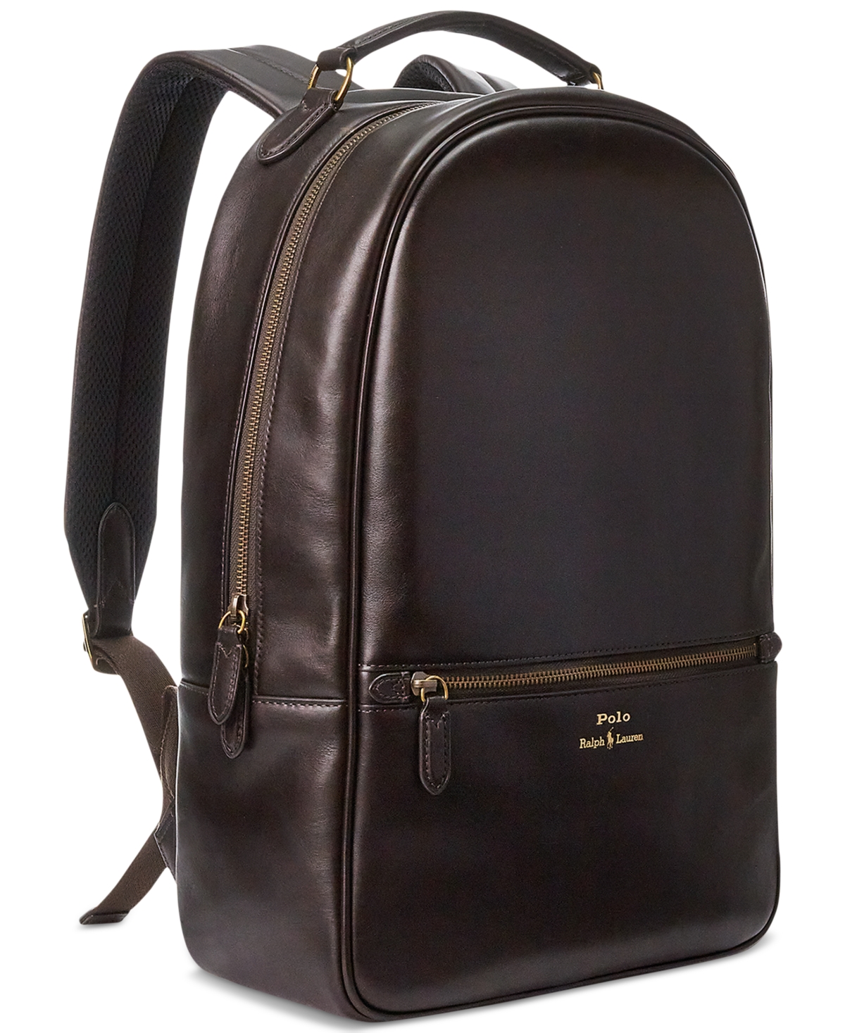 Polo Ralph Lauren Men's Leather Backpack In Dark Brown