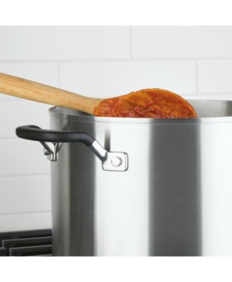 Stainless Steel 8 Quart Induction Stockpot with Measuring Marks and Lid