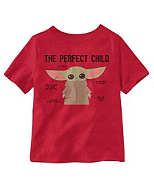 Little Boys The Perfect Child Grogru Graphic T-shirt