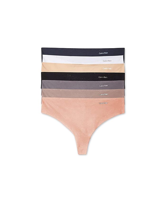 Calvin Klein Women's Invisibles 7-Pack Thong Underwear & Reviews - All  Underwear - Women - Macy's