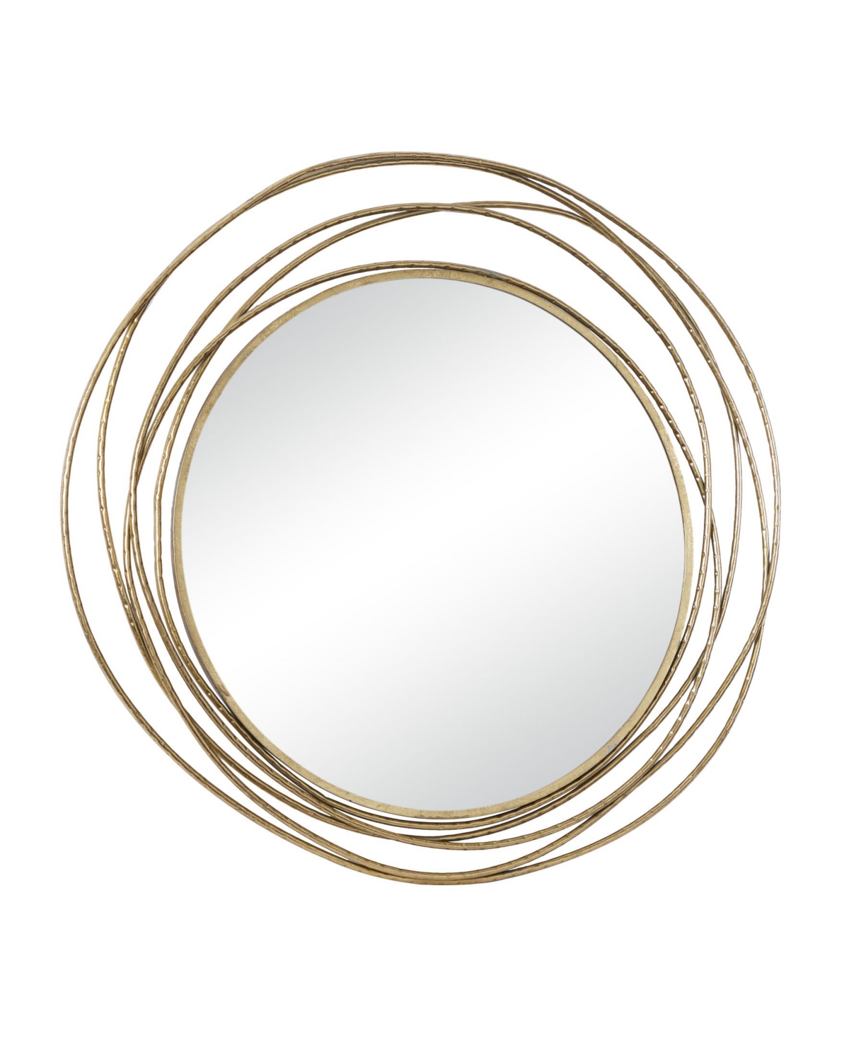 Wood Contemporary Wall Mirror, 38" x 40"