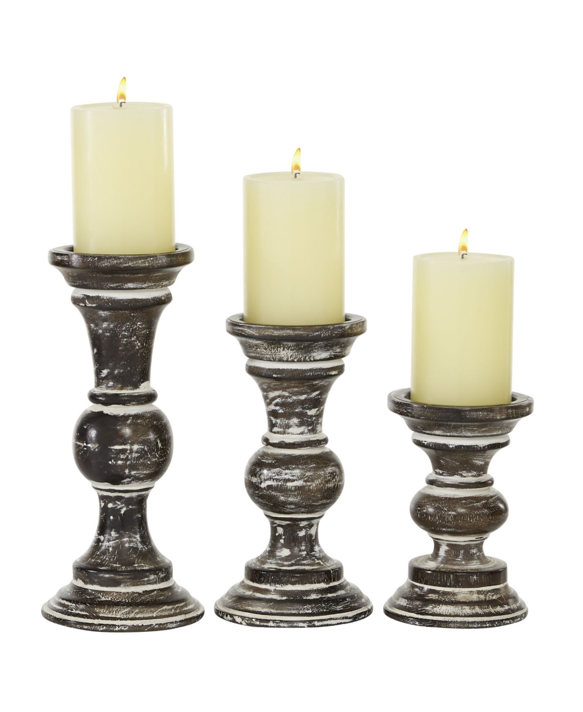 Country Cottage Candle Holder, Set of 3
