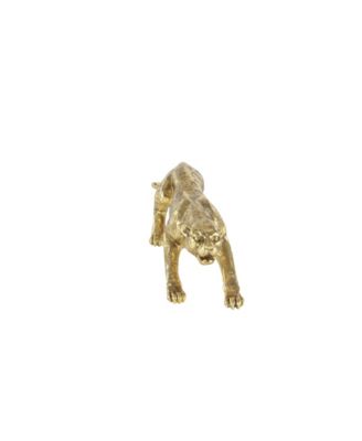 Rosemary Lane Glam Leopard Sculpture, 8" x 34"