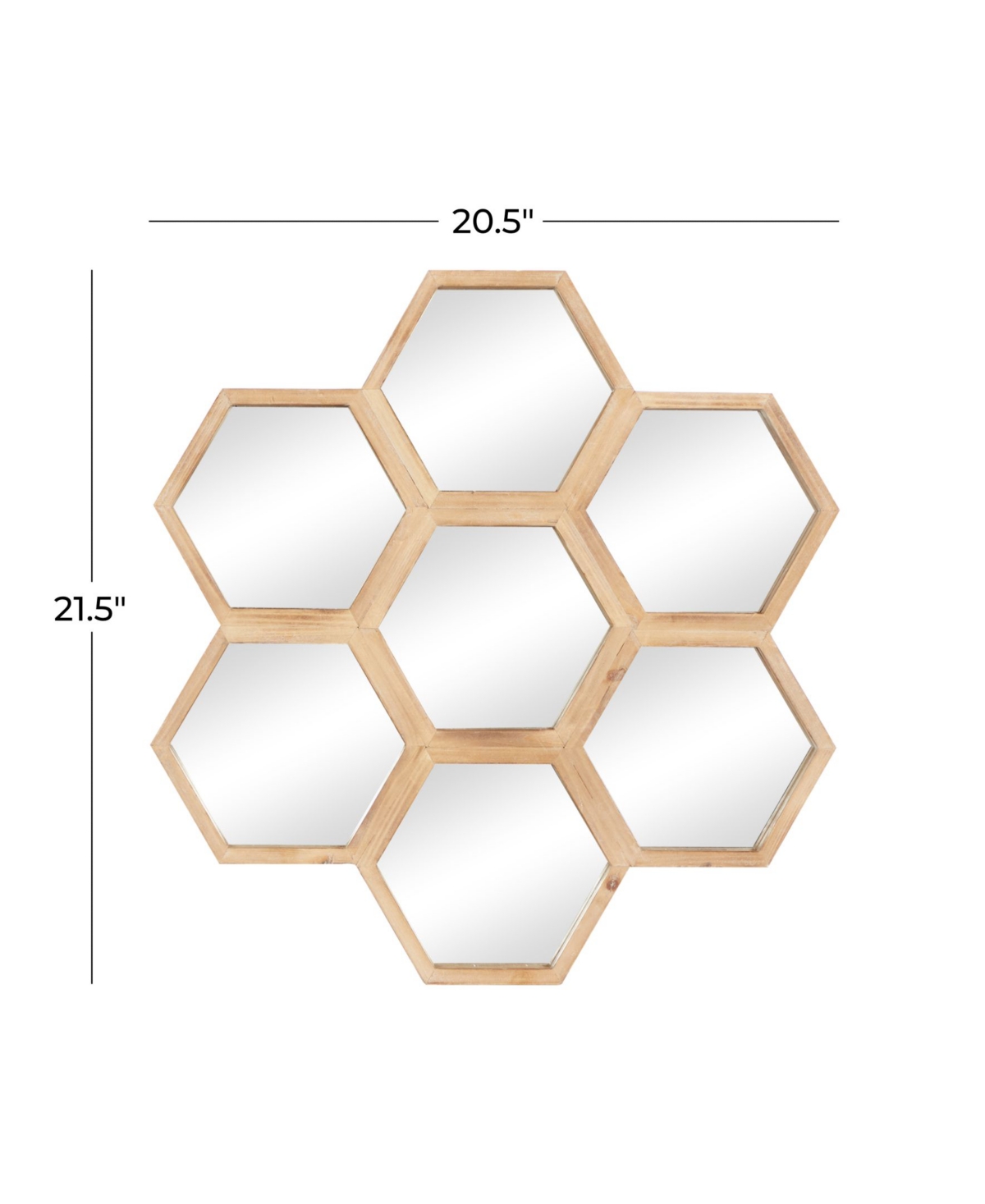 Wood Farmhouse Wall Mirror, 21