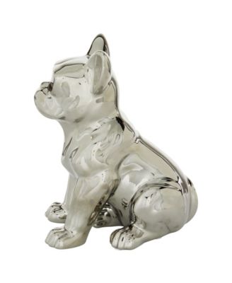 by Cosmopolitan Ceramic Glam Dog Sculpture, 12" x 6"