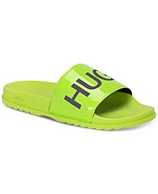 HUGO Men's Neon Match Slide Sandal