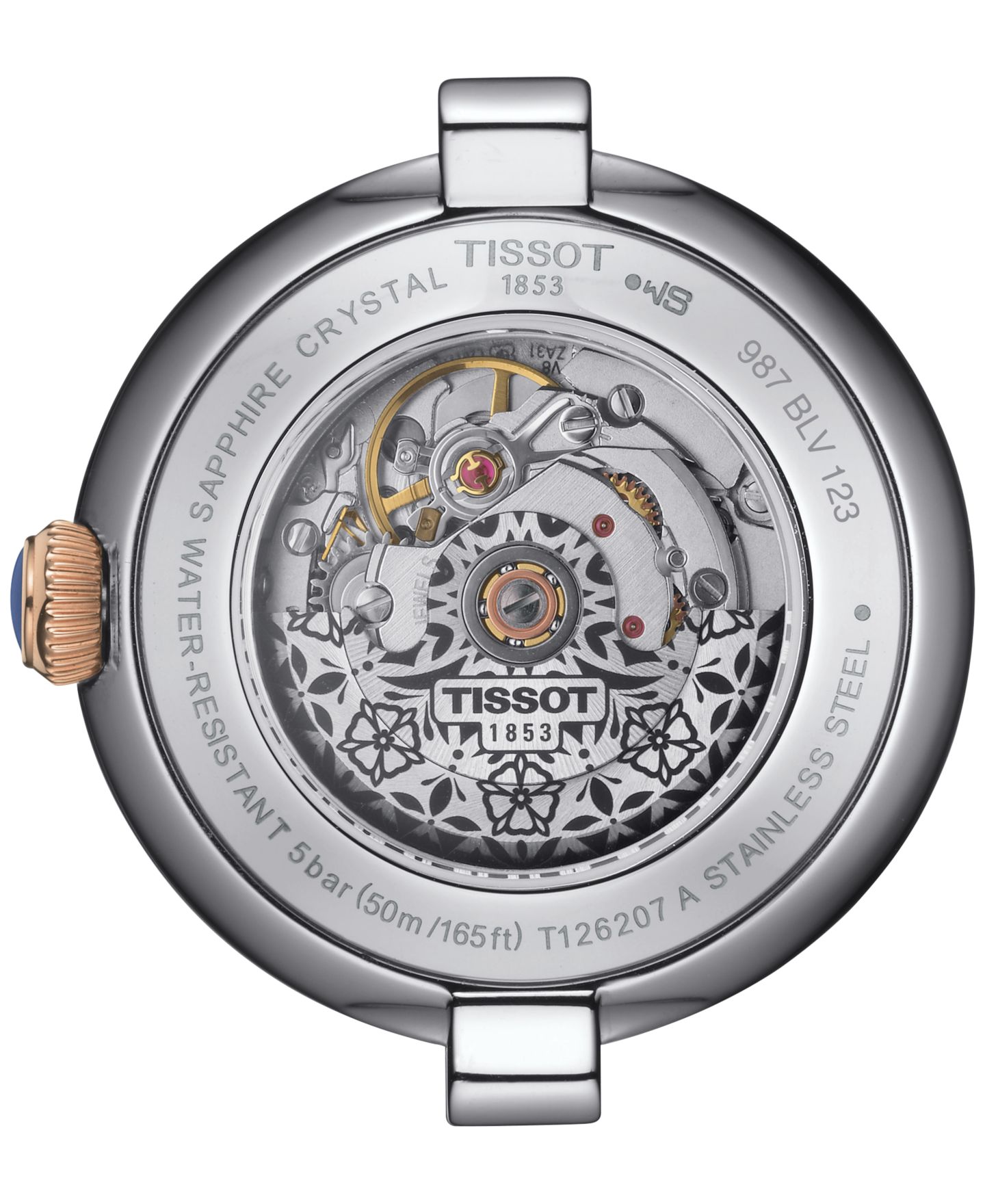 Женские часы Tissot Bellissima Two-Tone PVD Stainless Steel Bracelet Watch 29mm — фото 3
