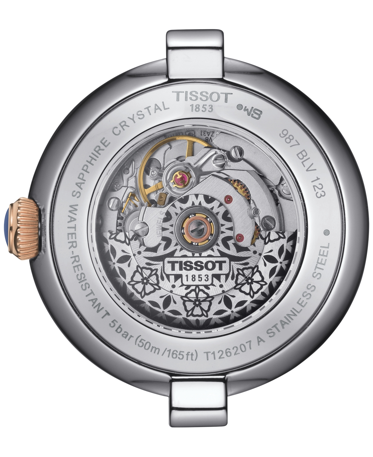 Shop Tissot Women's Bellissima Two-tone Pvd Stainless Steel Bracelet Watch 29mm In White