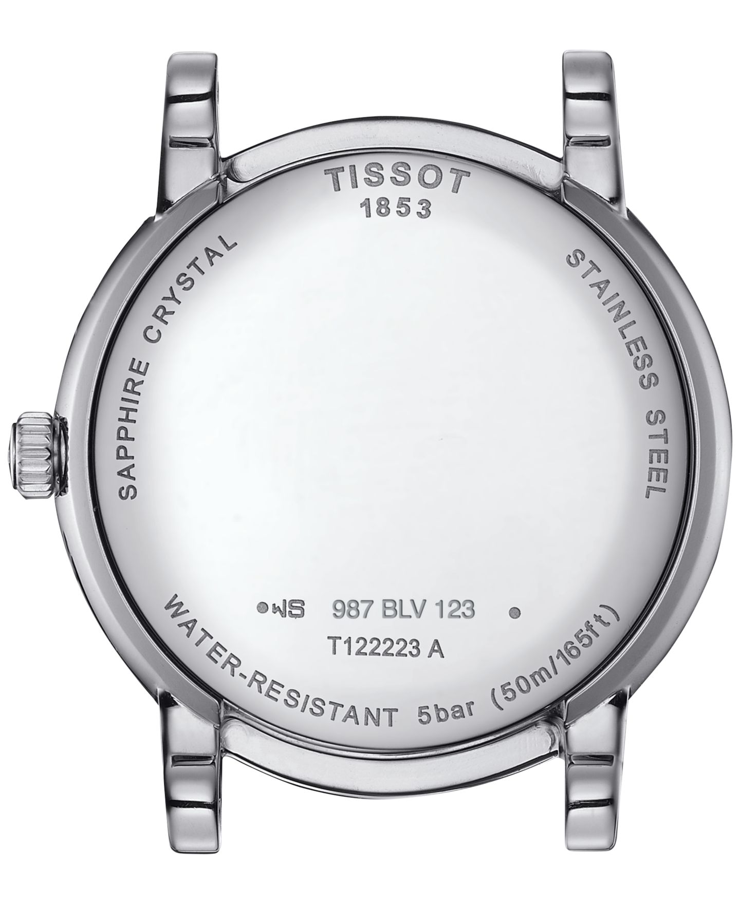 Женские часы Tissot Carson Premium Lady Moonphase Stainless Steel Bracelet Watch 32mm — фото 3