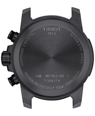 Men's Swiss Chronograph Supersport Beige Textile Strap Watch 40mm