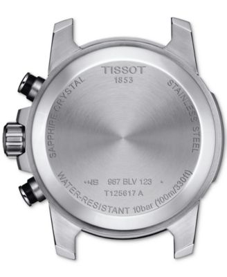 Men's Swiss Chronograph Supersport Blue Textile Strap Watch 40mm