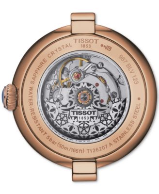 Women's Bellissima PVD Brown Leather Strap Watch 29mm