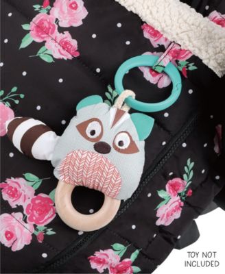 Car Seat Cover, Winter Carseat, Canopy Car Seat Cover Baby Girls, Floral Rose