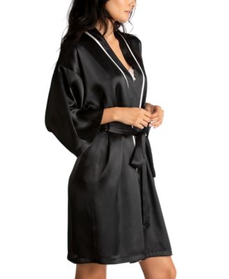 Bride Satin Wrap Robe, Cami & Tap Shorts Set