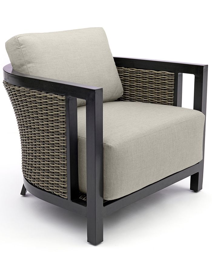 Agio Deco Outdoor Club Chair, Created for Macy's - Macy's