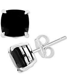 Gold Button Stud Earrings Square Front Back Design Black Cube White Macy's 