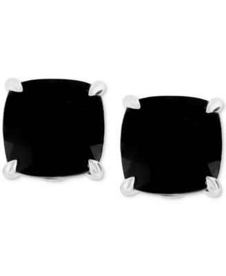 EFFY&reg; Onyx Cushion Stud Earrings in Sterling Silver