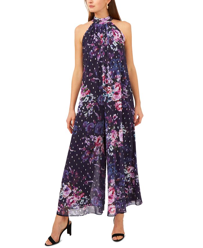 Macy's best sale purple jumpsuit