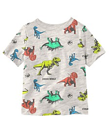 Little Boys Jurassic Park Short Sleeve All Over Print Graphic T-shirt