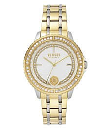 Versus by Versace Women's Montorgueil Gold-tone/Silver-tone Stainless Steel Bracelet Watch 38mm