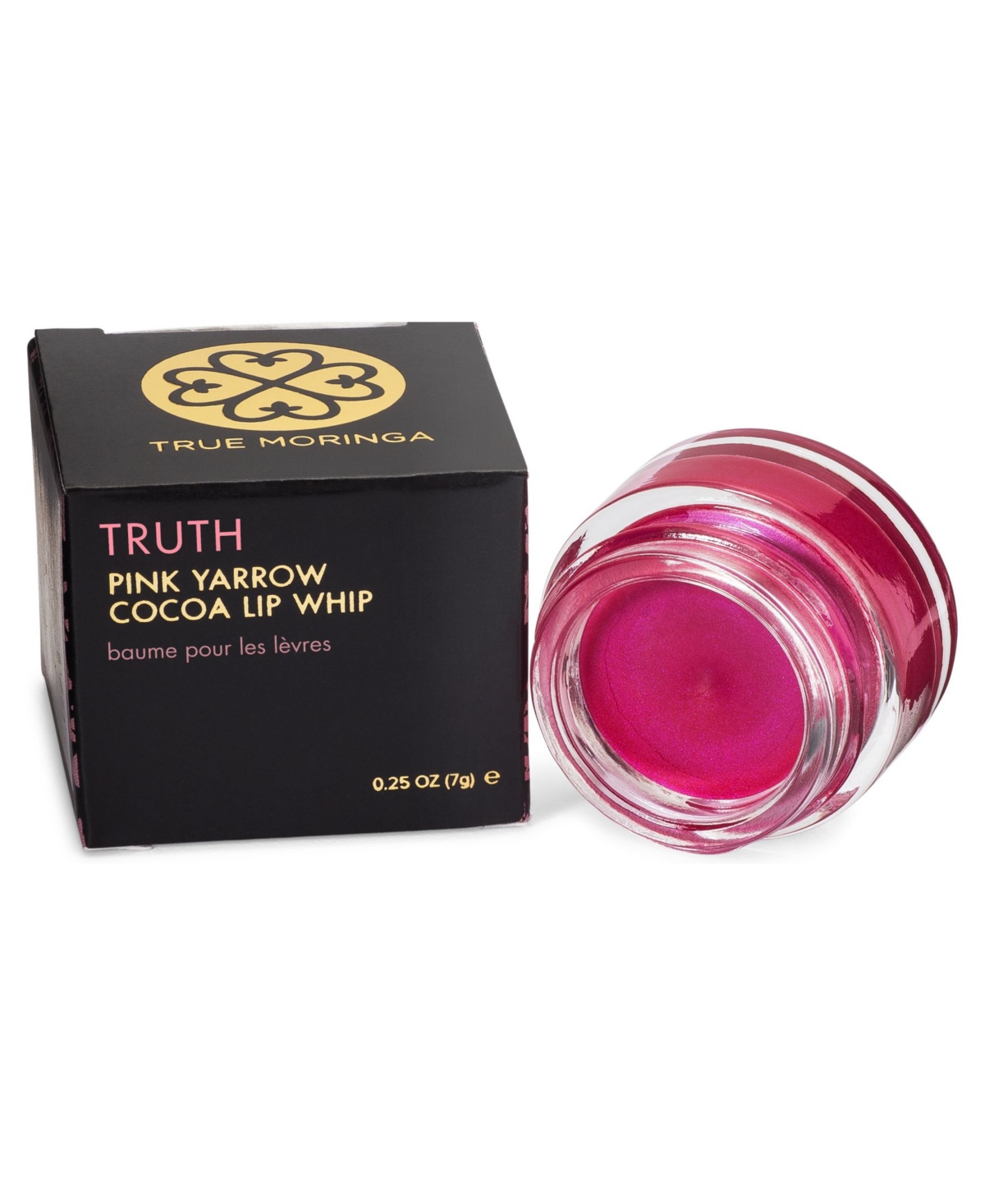 Moisturizing Shimmer Pink Yarrow Cocoa Lip Whip Balm, 0.25 oz. - Pink