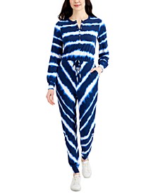 Tie-Dyed Striped Knit Jumpsuit, Created for Macy's