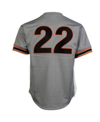 Men's Will Clark San Francisco Giants 1989 Authentic Cooperstown Collection Batting Practice Jersey - Gray