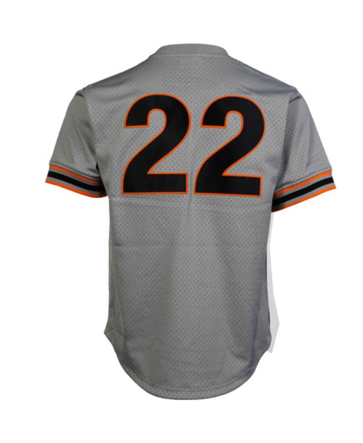 Men's Will Clark San Francisco Giants 1989 Authentic Cooperstown Collection Batting Practice Jersey -- Gray