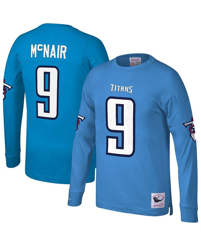 Mitchell & Ness Men's Steve Mcnair Light Blue Tennessee Titans 1999 Retired  Player Name and Number Long Sleeve T-shirt - Macy's