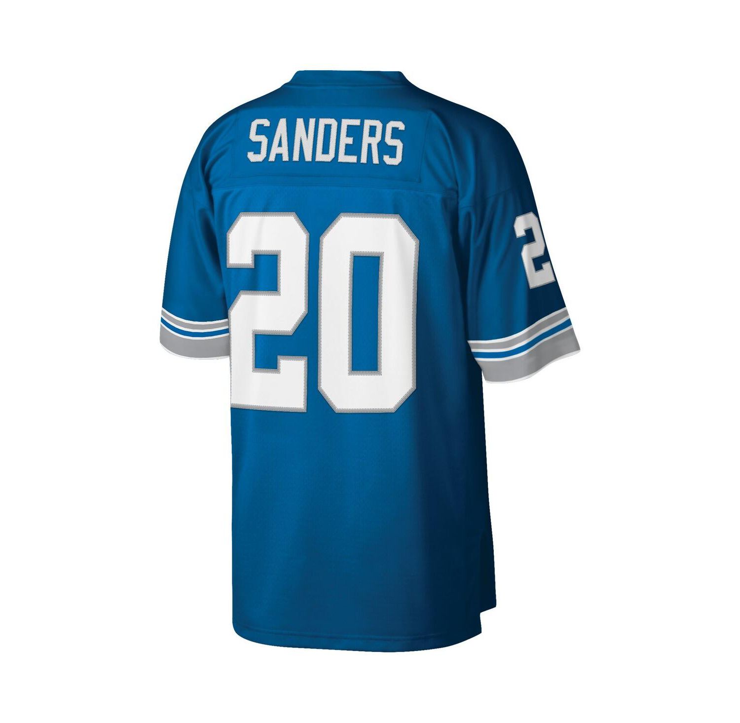 Men's Barry Sanders Blue Detroit Lions Big and Tall 1996 Retired Player Replica Jersey