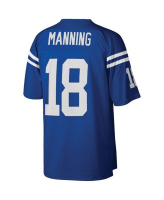 Men's Peyton Manning Royal Indianapolis Colts Big and Tall 1998 Retired Player Replica Jersey