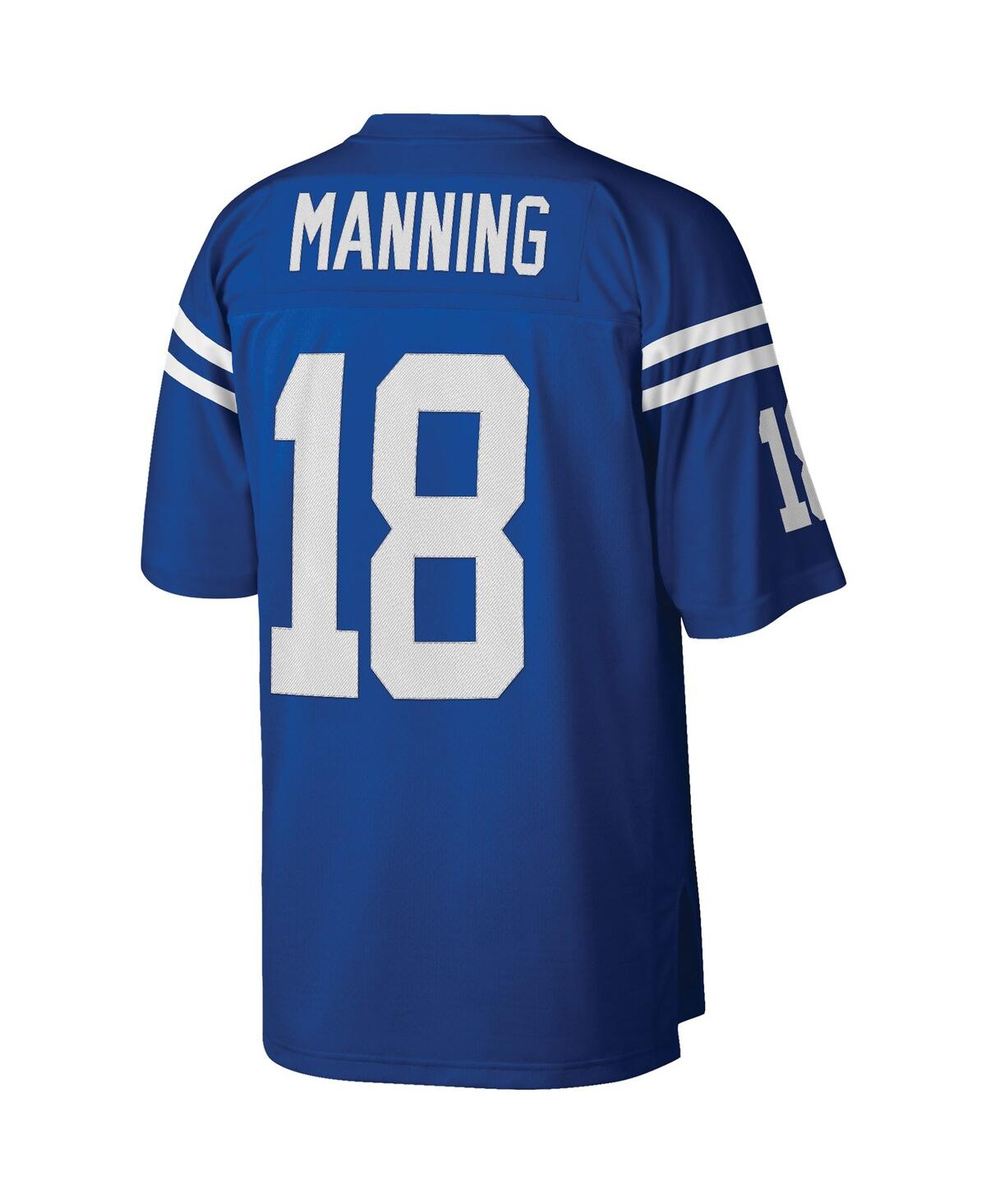 Men's Peyton ManningIndianapolis Colts Big and Tall 1998 Retired Player Replica Jersey - Royal